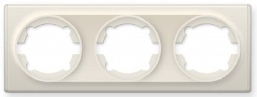 Рамка универсальная OneKeyElectro Florence 3-м. бежевый фото Рамка универсальная OneKeyElectro Florence 3-м. бежевый картинка